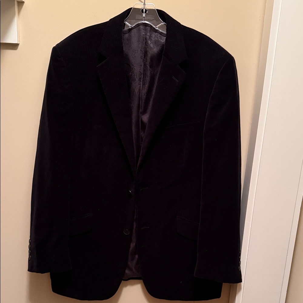 Elegant velvet Black Men's Blazer